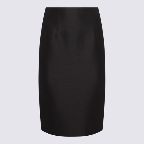 Wool And Silk Blend Pencil Skirt - Versace - Modalova