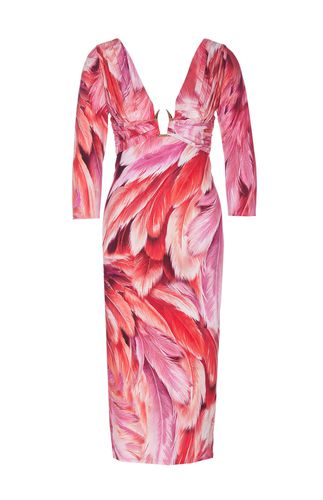 Roberto Cavalli Plumage Print Dress - Roberto Cavalli - Modalova