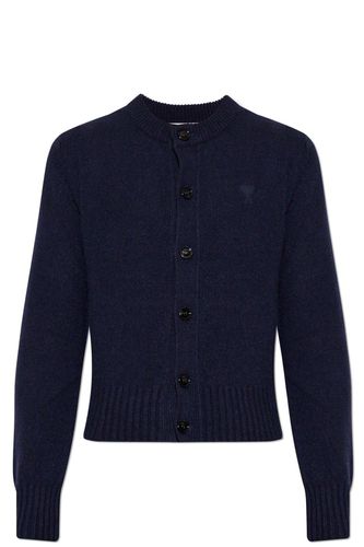 Paris De Coeur Logo Embroidered Knit Cardigan - Ami Alexandre Mattiussi - Modalova