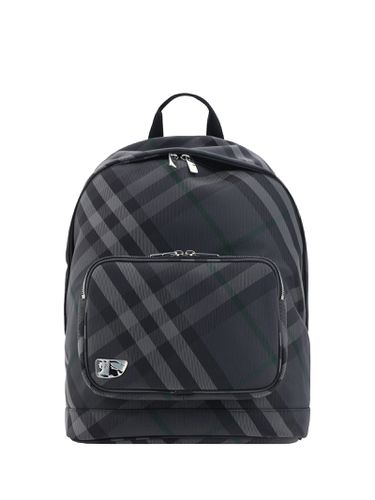 Printed Nylon Blend Grid Backpack - Burberry - Modalova