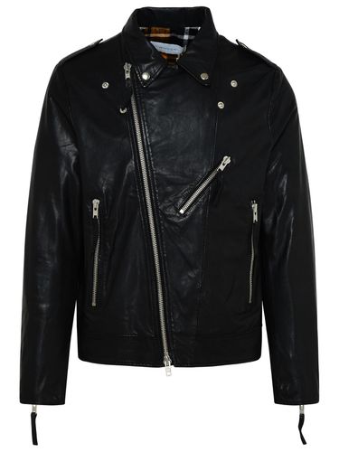 Bully Black Genuine Leather Jacket - Bully - Modalova