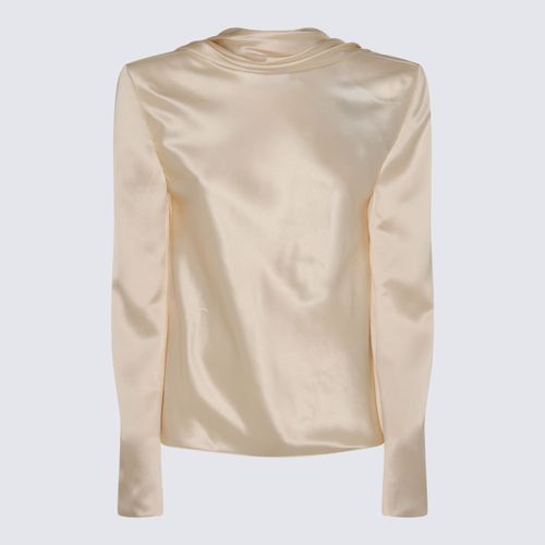 Saint Laurent Cream Silk Top - Saint Laurent - Modalova