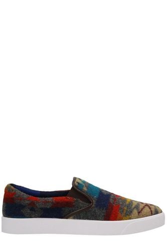 Jacquard Slip-on Sneakers - Junya Watanabe - Modalova