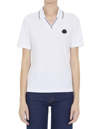 Polo Shirt With Iconic Felt - Moncler - Modalova