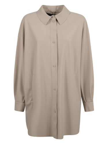 Oversized Plain Buttoned Jacket - Herno - Modalova
