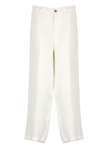 Oversized Linen And Cotton Trousers - Yohji Yamamoto - Modalova