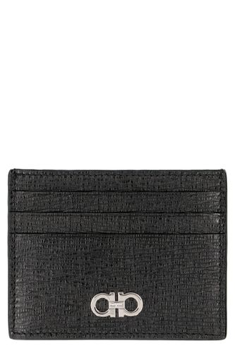 Gancini Leather Card Holder - Ferragamo - Modalova