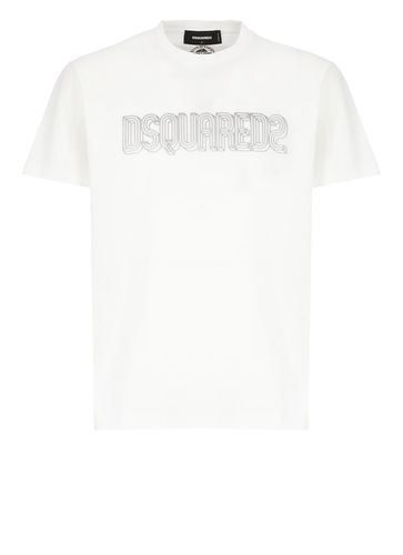 Dsquared2 Logo Cotton T-shirt - Dsquared2 - Modalova