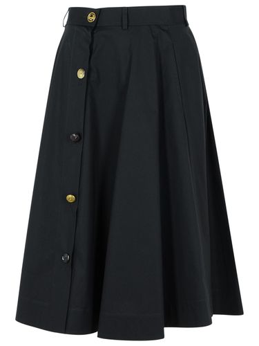 Moschino Black Cotton Skirt - Moschino - Modalova