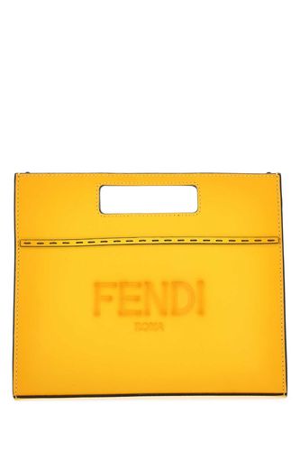 Fendi Yellow Leather Handbag - Fendi - Modalova