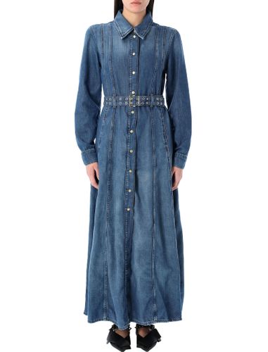 Ganni Denim Maxi Dress - Ganni - Modalova