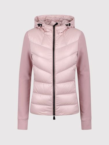 Quilted Nylon & Stretch Fleece Hooded Cardigan - Moncler Grenoble - Modalova