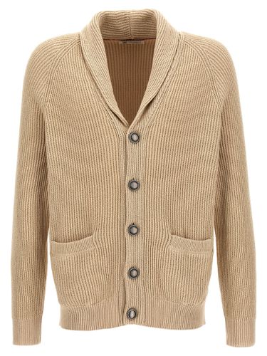 Logo Buttons Cardigan - Brunello Cucinelli - Modalova