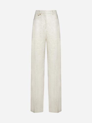 Sauge Viscose And Linen Trousers - Jacquemus - Modalova