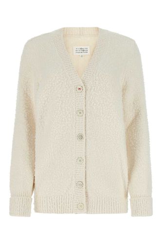 Ivory Cotton Blend Oversize Cardigan - Maison Margiela - Modalova