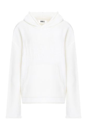 MM6 Maison Margiela Knitted Hoodie - MM6 Maison Margiela - Modalova