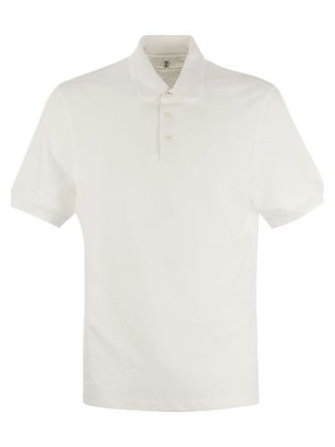 Cotton Jersey Polo Shirt - Brunello Cucinelli - Modalova