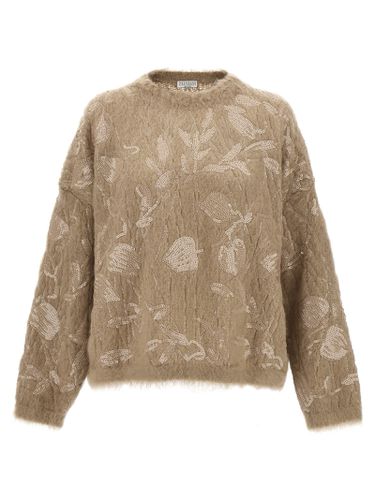 Sequin Embroidery Sweater - Brunello Cucinelli - Modalova