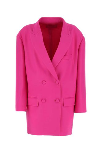 Pink Pp Wool Blend Oversize Blazer - Valentino Garavani - Modalova