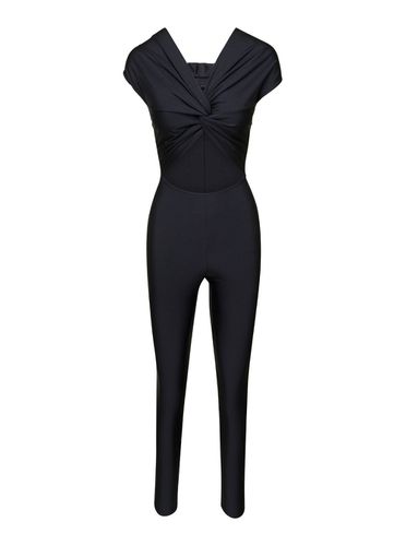 Jumpsuit With Front Knot In Techno Fabric Stretch Woman - The Andamane - Modalova