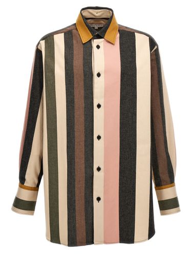 J. W. Anderson Logo Embroidered Striped Shirt - J.W. Anderson - Modalova