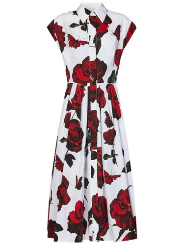 Tudor Rose Midi Dress - Alexander McQueen - Modalova
