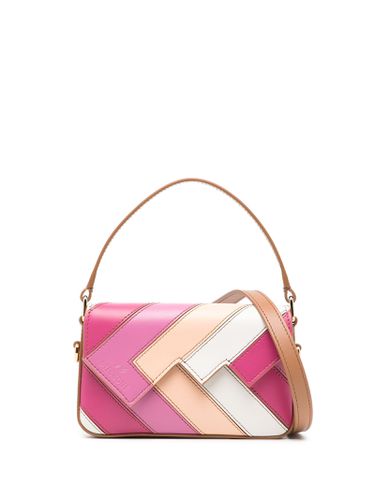 Flap Wave Pink Leather Shoulder Bag - Missoni - Modalova