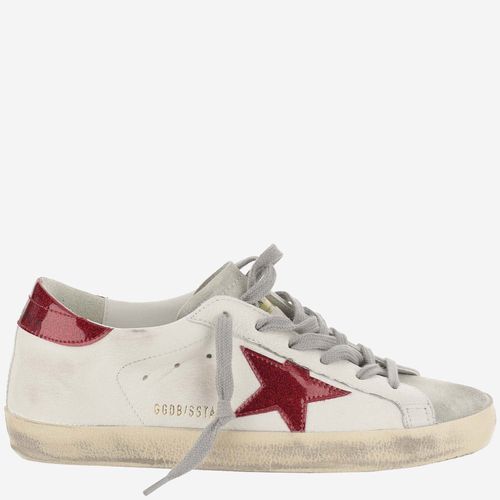 Super Star Leather Sneakers - Golden Goose - Modalova