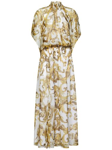 Watercolour Baroque Dress - Versace Jeans Couture - Modalova