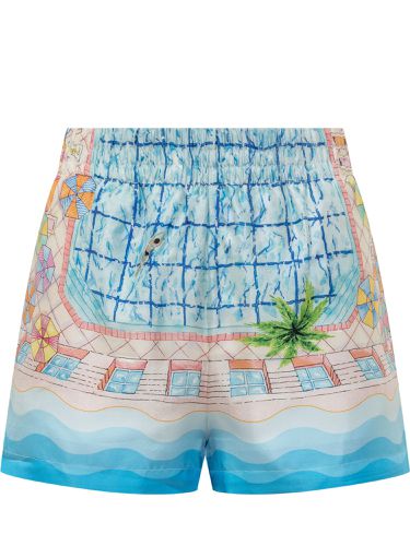 Casablanca Le Plongeon Silk Shorts - Casablanca - Modalova