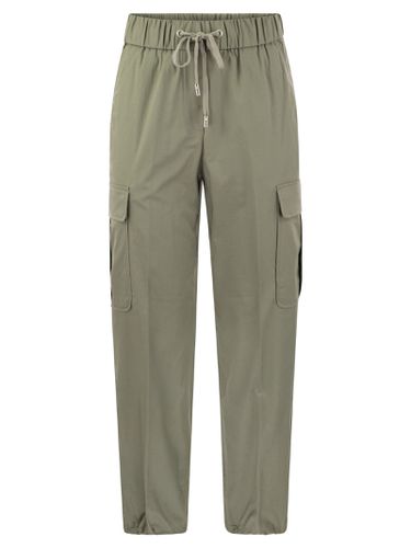 Stretch Cotton Cargo Trousers - Peserico - Modalova