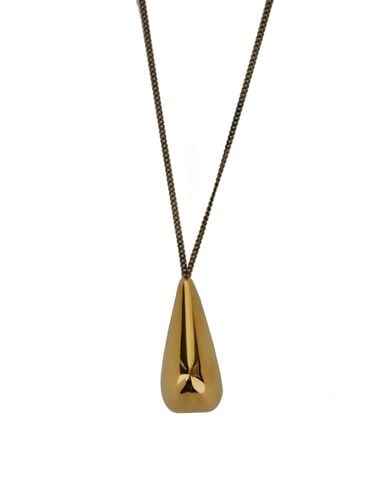 Necklace With Tear-drop Pendant In Brass Woman - Alexander McQueen - Modalova