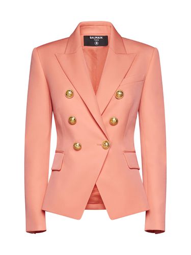 Balmain Double Breast Blazer Jacket - Balmain - Modalova