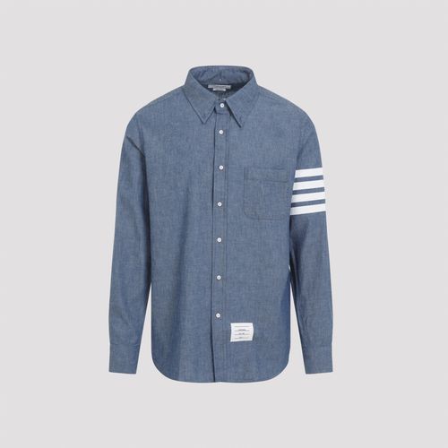 Button-down Collar Cotton Shirt - Thom Browne - Modalova