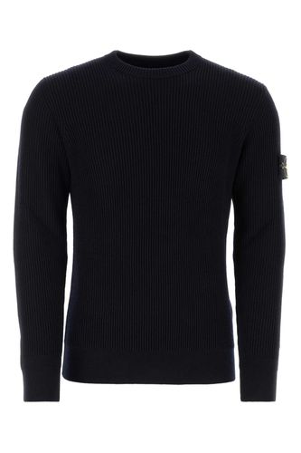 Midnight Blue Wool Sweater - Stone Island - Modalova