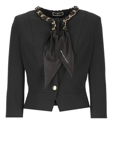 Stretch Crêpe Jacket - Elisabetta Franchi - Modalova