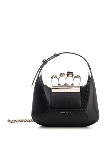 Black Mini Jeweled Hobo Bag - Alexander McQueen - Modalova