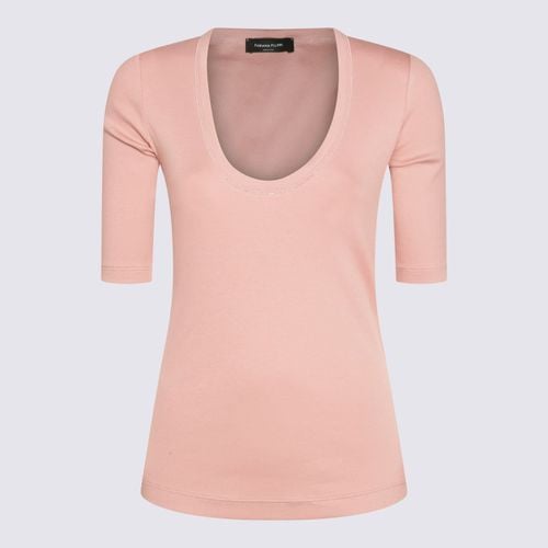 Fabiana Filippi Pink Cotton T-shirt - Fabiana Filippi - Modalova