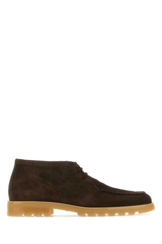 Brown Suede Desert Ankle Boots - Santoni - Modalova