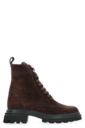 Storey Lace-up Suede Ankle Boots - Hogan - Modalova