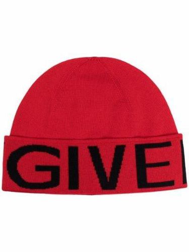 Logo Intarsia Knitted Beanie - Givenchy - Modalova