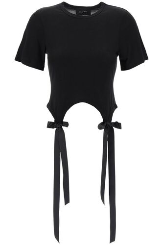 Easy T-shirt With Bow Tails - Simone Rocha - Modalova