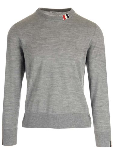 Thom Browne Grey Wool Sweater - Thom Browne - Modalova