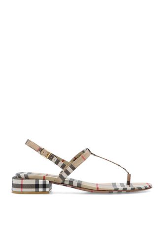 Sandals With A Check Pattern - Burberry - Modalova