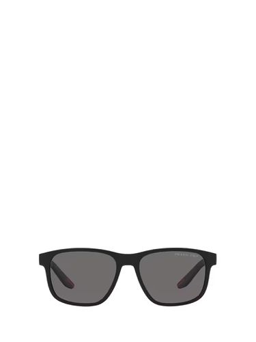 Ps 06ys Black Rubber Sunglasses - Prada Linea Rossa - Modalova