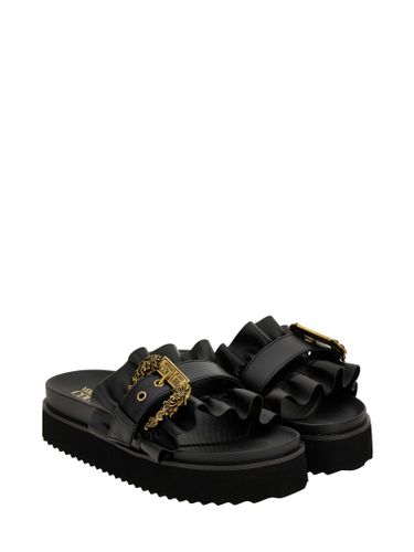 Versace Jeans Couture Black Sandals - Versace Jeans Couture - Modalova