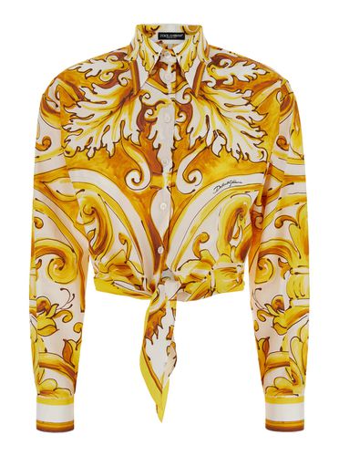 Cropped Shirt Tris Maiolica - Dolce & Gabbana - Modalova