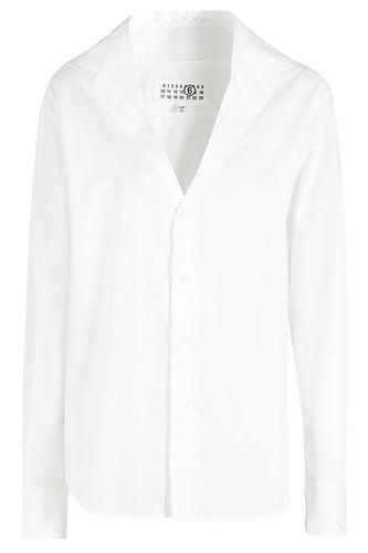 MM6 Maison Margiela V-neck Shirt - MM6 Maison Margiela - Modalova