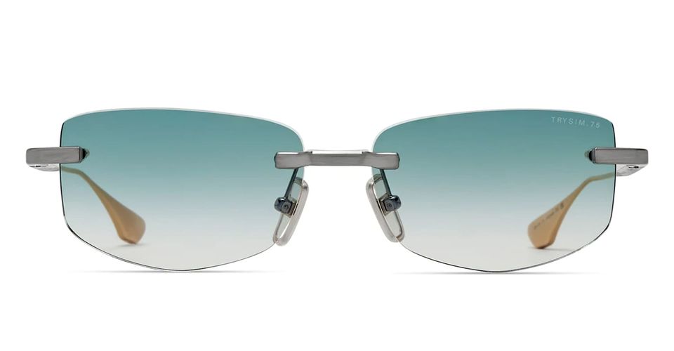 Trysim.75 - Antique / White Gold Sunglasses - Dita - Modalova
