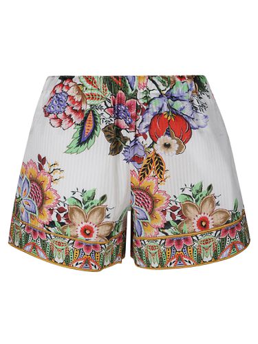 Floral Printed Elasticated Waist Shorts - Etro - Modalova